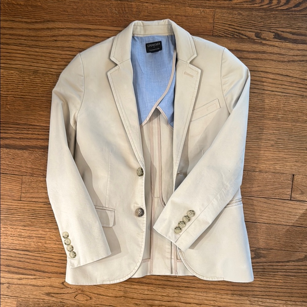 Boys J.crew Thompson tan blazer size 8